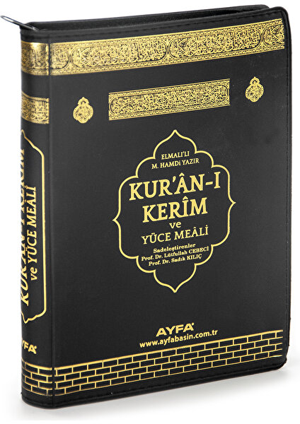 Kabeli Çanta Boy Fermuarlı Mealli Kuranı Kerim