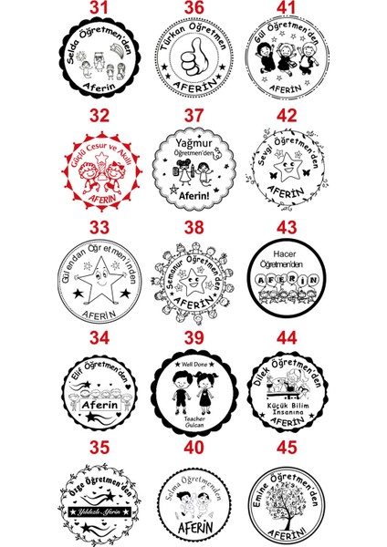 Aferin Kaşesi modelleri