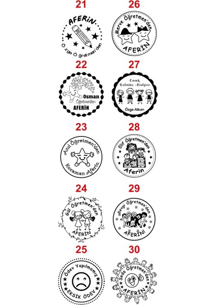 Aferin Kaşesi modelleri