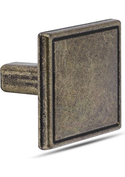 Düğme Kulp Kare Çekmece Dolap Kapak Kulpu Kulbu Metal Antik Sarı modelleri