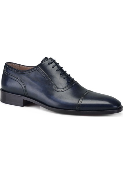 Lacivert Klasik Bağcıklı Kösele Erkek Ayakkabı -12158- fiyatları