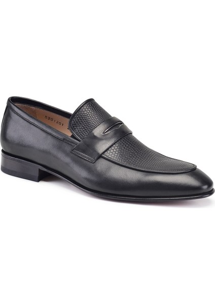 Siyah Klasik Loafer Kösele Erkek Ayakkabı -10940- fiyatları