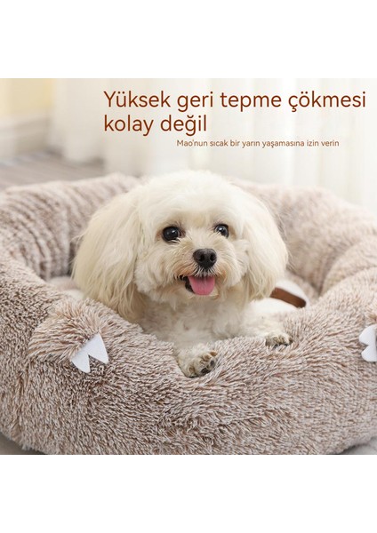 Evcil Hayvan Kumu Kabarık Yumuşak Kış Peluş Kedi Yatağı modelleri