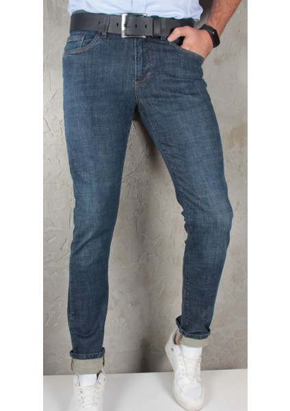 Erkek Mavi Kot Pantolon