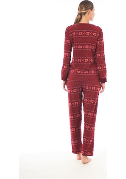 Desenli Günlük Peluş Polar Bayan Pijama Takım fiyatları