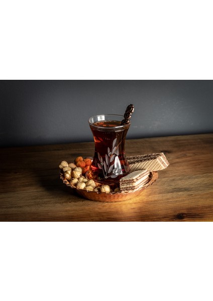 Bakır Çay Tabağı