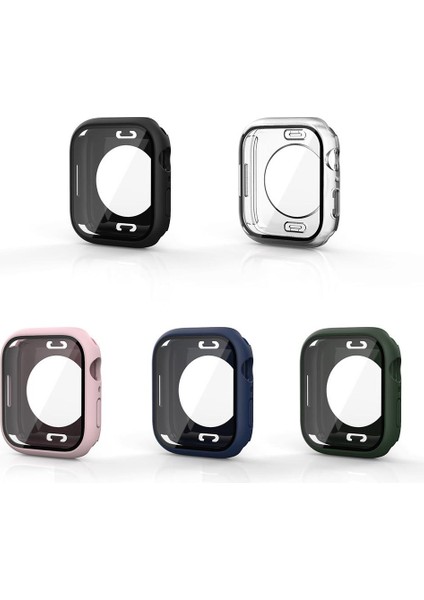 Apple Watch 8 41 mm Uyumlu Ekran Koruyucu 360° Kasa Koruma Tüm Gövde Kapak Darbe Emici