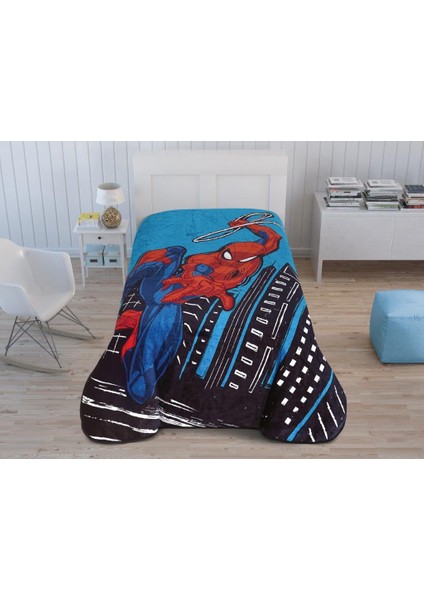 Spiderman Action Lisanslı Yeni Sezon Tek Kişilik Battaniye