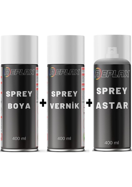 Opel 10A Me Grazy Gri Sprey Rötuş Boyası + Vernik + Astar