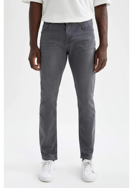 Black Lee Denim Regular Fit Likralı Erkek Petek Desen Kot PANTOLON-5398
