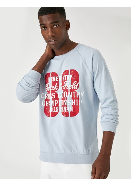 Kolej Tişört Uzun Kollu Baskılı