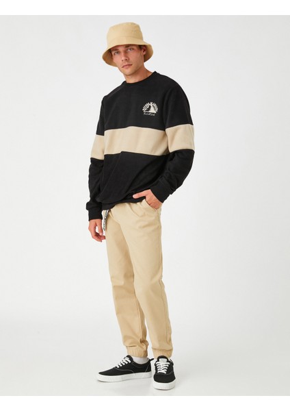 Basketbol Baskılı Sweatshirt Bisiklet Yaka fiyatları