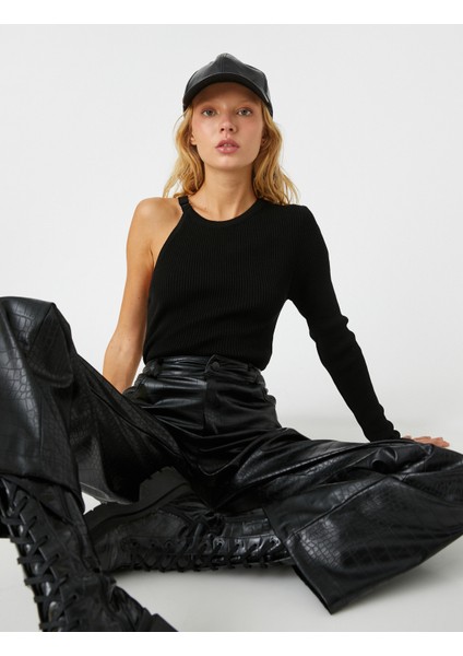 Tek Omuz Kazak Metal Aksesuarlı