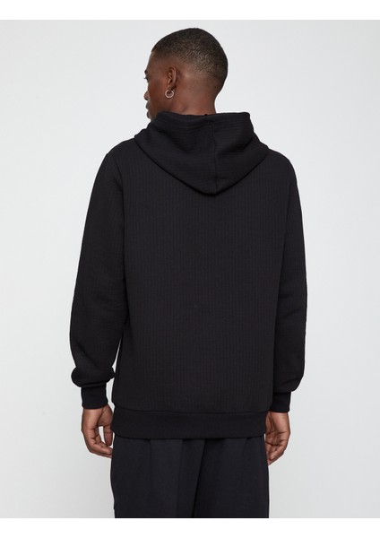 Slogan Baskılı Sweatshirt Kapşonlu fırsatları