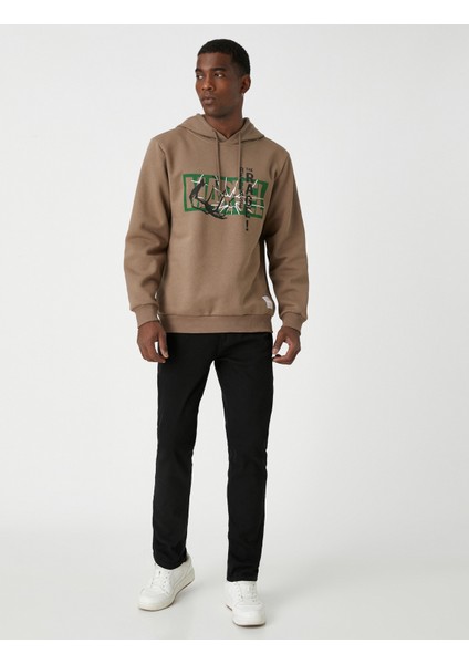 Marvel Kapşonlu Sweatshirt Şardonlu Lisanslı Baskılı fiyatları