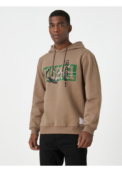 Marvel Kapşonlu Sweatshirt Şardonlu Lisanslı Baskılı modelleri