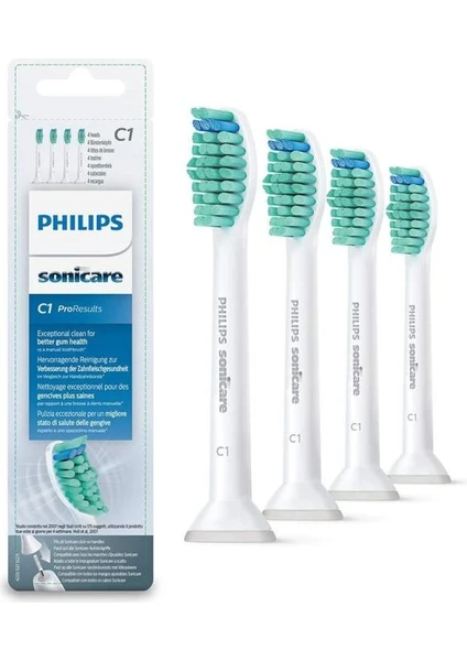 Sonicare C1 Yedek Diş Fırçası Başlıkları HX6014/63 Beyaz 4'lü (Yurt Dışından)