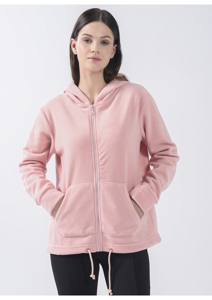 Kapüşon Yaka Düz Pembe Kadın Sweatshirt 22K0373K1 fiyatları
