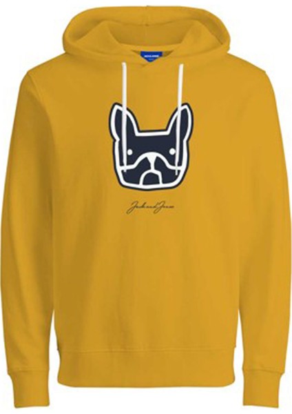 Kapüşon Yaka Hardal Erkek Sweatshirt 12219677_JORCOMRADE Sweat Hood Fst