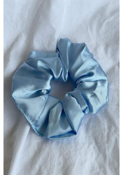 Mavi Saten Lastikli Toka