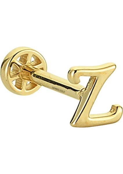 Altın Piercing -Z- Harf 14 Ayar Tragus fiyatları