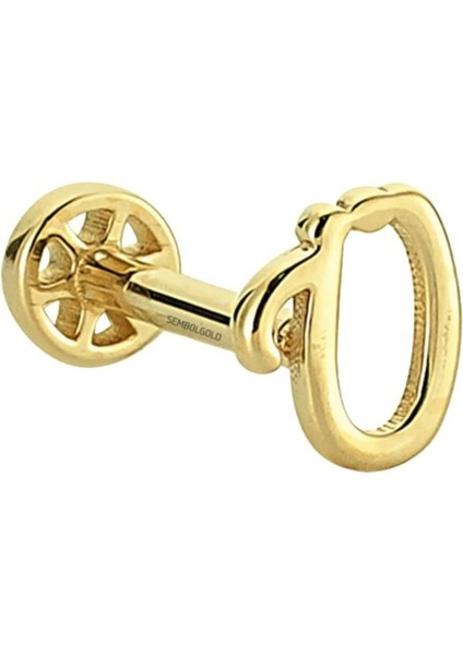 Altın Piercing -O- Harf 14 Ayar Tragus fiyatları