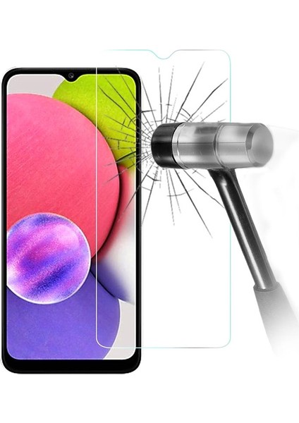 Samsung Galaxy A03S Ekran Koruyucu 2 Adet Temperli Kırılmaz Cam