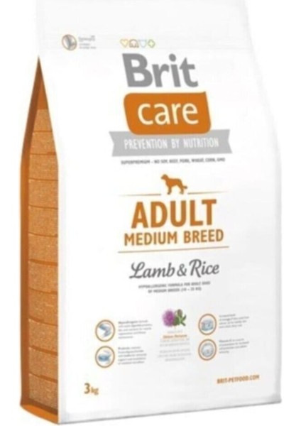 Adult Medium Kuzu Etli Orta Irk Yetişkin Köpek Maması 3 kg