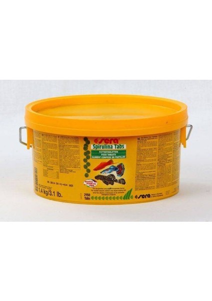 Spirulina 50 Adet Tablet Balık Yemi (Açık)