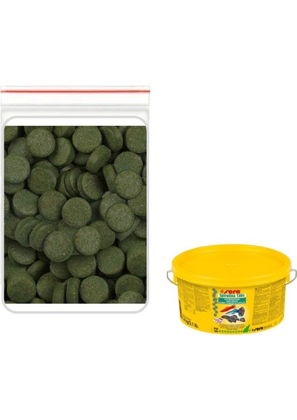 Spirulina 100 Adet Tablet Balık Yemi (Açık)