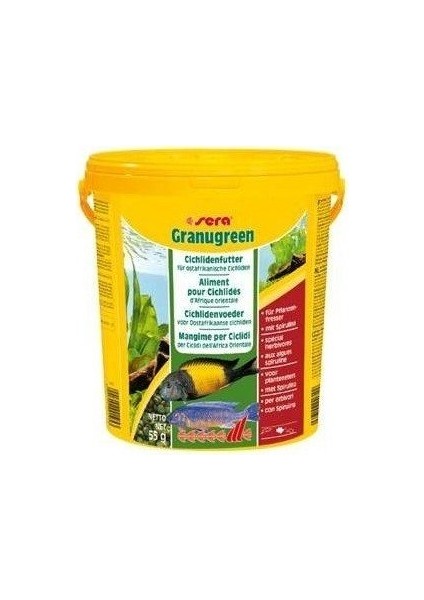 granugreen 100gr. Balık Yemi (Açık)