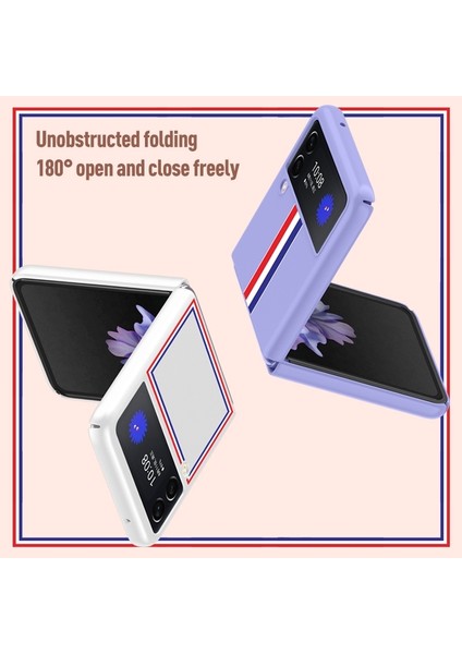 Samsung Galaxy Z Flip4 Için Şoka Dirençli Cilt Mat Telefon Kılıfı Hissedin Renk Çubuğu Pembesi (Yurt Dışından) fırsatları