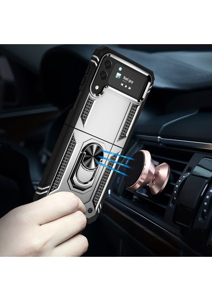 Samsung Galaxy Z Flip4 Gümüş Için Şok Geçirmez Tpu + Pc Kasası (Yurt Dışından) fırsatları