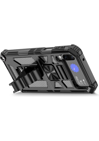 Samsung Galaxy Z Flip4 5g Gümüş Için Zırh Tpu + Pc Kılıfı (Yurt Dışından) modelleri