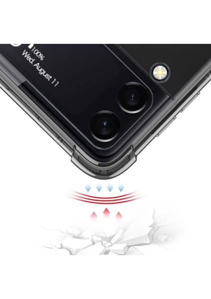 Samsung Galaxy Z Flip4 Için Gkk Hava Yastığı Koruyucu Telefon Kılıfı ve Pen Mor (Yurt Dışından) fiyatları