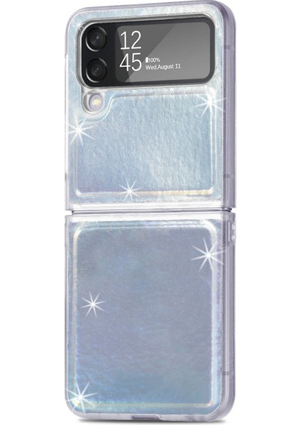 Samsung Galaxy Z Flip4 Lazer Skin Pc Telefon Kılıfı Beyaz (Yurt Dışından)
