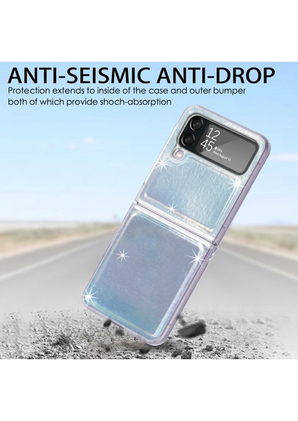 Samsung Galaxy Z Flip4 Lazer Skin Pc Telefon Kılıfı Beyaz (Yurt Dışından) fırsatları