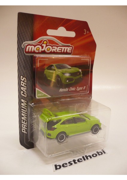 Honda Civic Type R Green Majorette Premium