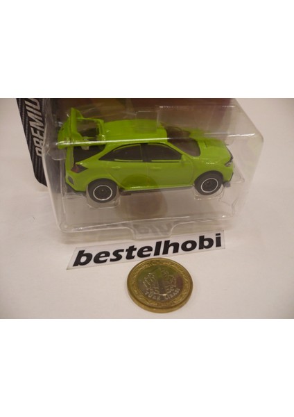 Honda Civic Type R Green Majorette Premium