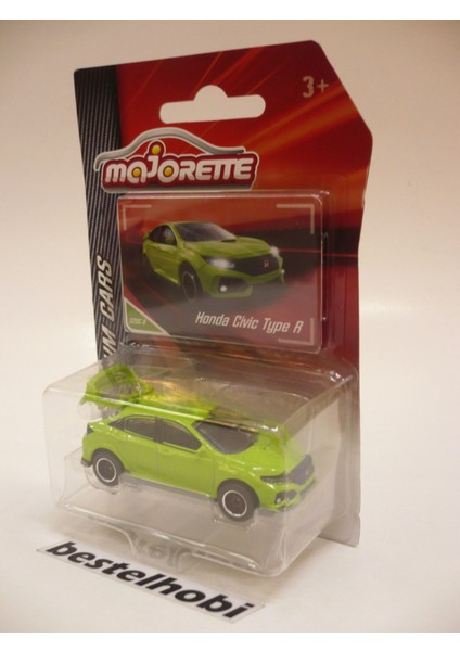 Honda Civic Type R Green Majorette Premium