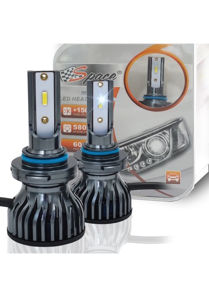 LED Xenon LED Far Ampulü 6000KELVIN 11600 Lümen 12V H9006