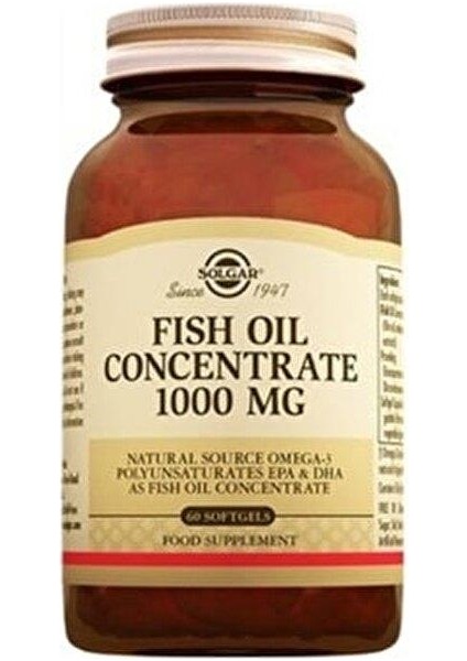 Fish Oil 1000 Mg 60 Kapsül