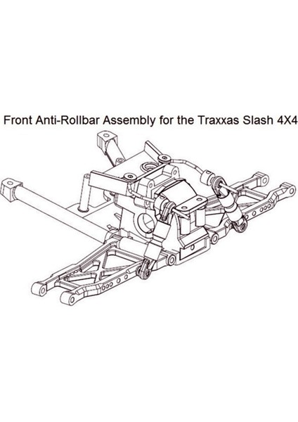Traxxas Slash Stampede Rally Rc Araba Yükseltme Parçaları Için Ön ve Arka Salınım Çubuğu Kiti SLF311 indirimleri