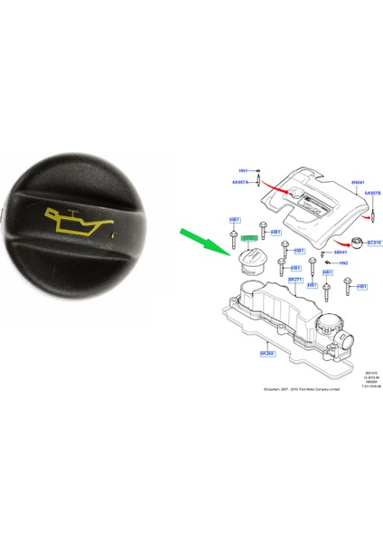 Ford Focus Motor Yağ Kapağı 1.6 Tdci 2005--2011