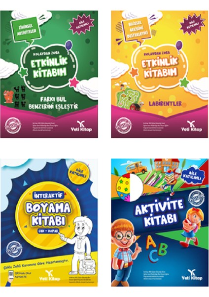 Çocuk Etkinlik Setim (4 Kitap)