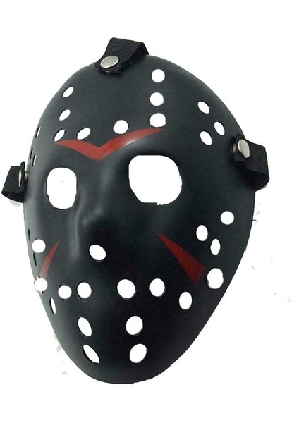 Halloween Jason Voorhees Maskesi Hockey Maskesi Yetişkin Siyah Renk