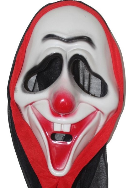 Kapüşonlu Clown Maskesi Halloween Palyaço Maskesi fiyatları