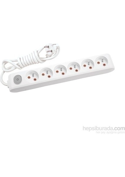 Multi-Let Altılı Priz Anah Top Kablolu Çocuk Korumalı 2 Metre