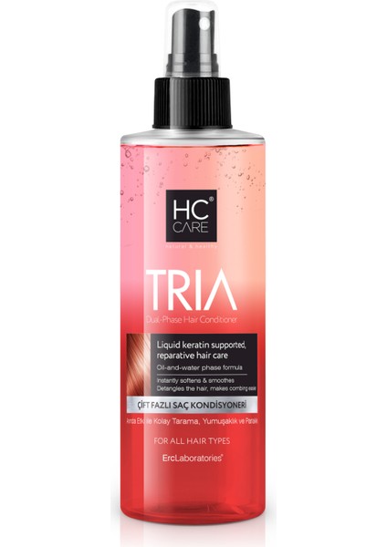 HC Care Tria Keratin Destekli Kolay Tarama Spreyi - 150 ml