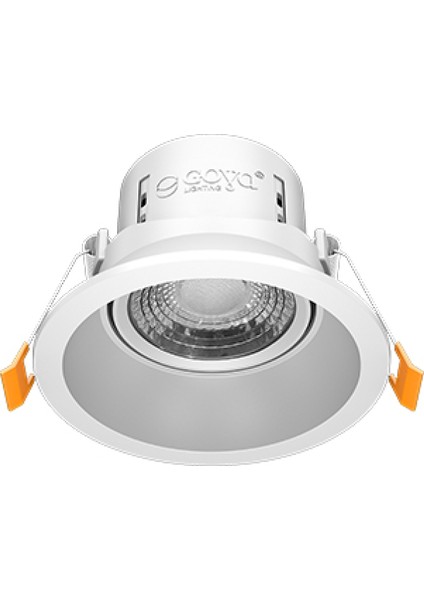 8 W Yuvarlak Smd LED Sıva Altı Spot Lamba Tavan Armatür ( Beyaz Kasa - 6500K Beyaz Işık )